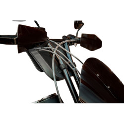 PartzBiz HD DS35500307 - Saddlemen สีดำ D160 T บาร์มือจับ Hard กระเป๋าเครื่องมือ EX000954 Custom Harley เมตริก 3550-0307 35500307 กระเป๋าเดินทางม้วนที่ดีที่สุดสำหรับ barbag chopper bagger softail dyna stunt