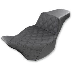 PartzBiz HD DS08011050 - Saddlemen เบาะหน้า Lattice สีดำ LS Diamond Step Up Seat Harley FLH 08-23 | 808-07B-172 PartzBiz HD DS08011050 - Saddlemen เบาะหน้า Lattice สีดำ LS Diamond Step Up Seat Harley FLH 08-23 | 808-07B-172