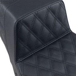 PartzBiz HD DS08011101 - Saddlemen สีดำ Full Lattice Stitch LS Diamond Step Up Seat Harley FLH 97-07 | 897-06-175 PartzBiz HD DS08011101 - Saddlemen สีดำ Full Lattice Stitch LS Diamond Step Up Seat Harley FLH 97-07 | 897-06-175