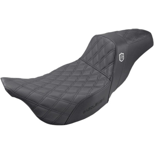 PartzBiz HD: 4403903-Saddlemen Black Pro Series SDC Performance Gripper ที่นั่ง Harley Touring 08-23 SC80807DB 0801-1174 08011174 davidson FLHR FLHT FLHX FLTR electra road street glide king
