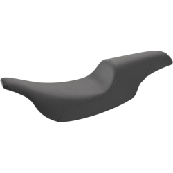 PartzBiz HD DS08011385 - Saddlemen Black Profiler Smooth 2-Up Seat Harley Touring 97-07
