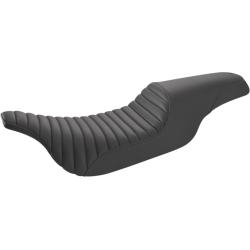 PartzBiz HD DS08011382 - Saddlemen Black Profiler TTR Seat Tuck and Roll Harley Touring 08-Up