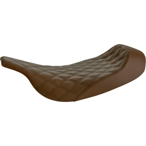 PartzBiz HD: 4403870-Saddlemen Brown Renegade Solo Seat Lattice Harley Electra Road Glide 97-07