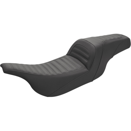 PartzBiz HD: 4403877-Saddlemen Black Slim Roll & Pleat เบาะ 2 ตัว Harley Touring 97-07
