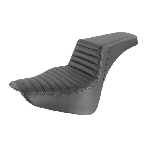 PartzBiz HD: 4403850-Saddlemen Black Step Up 2-Up Seat Tuck and Roll Stitched Harley Softail M8 18-23
