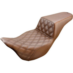 PartzBiz HD DS08011058 - Saddlemen เบาะหน้าลาย Lattice สีน้ำตาล LS Diamond Step Up Seat Harley FLH 08-23 | 808-07B-172BR PartzBiz HD DS08011058 - Saddlemen เบาะหน้าลาย Lattice สีน้ำตาล LS Diamond Step Up Seat Harley FLH 08-23 | 808-07B-172BR
