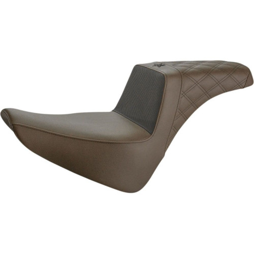 PartzBiz HD: 4403841-Saddlemen Brown Unknown กริปเปอร์ Step Up 2-Up Gel Seat Harley Softail FL 18-Up