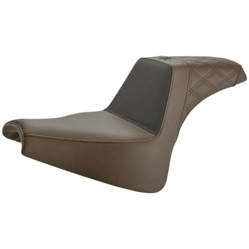PartzBiz HD: 4403845-Saddlemen Brown Unknown กริปเปอร์ Step Up 2-Up Gel Seat Harley Softail FXFB 18-Up