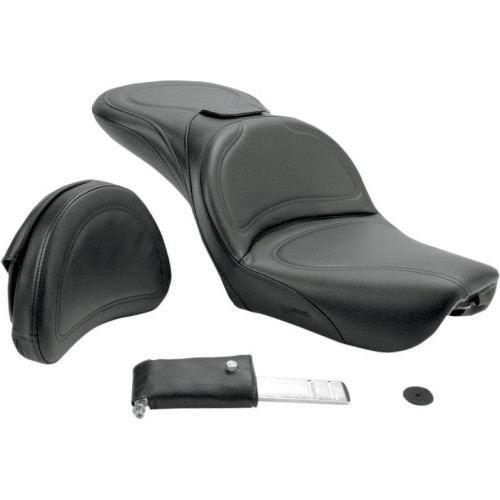 PartzBiz HD: 4403760-Saddlemen Explorer 2 เบาะนั่งไม่มีพนักพิงคนขับ Harley Dyna FXDWG 04-05 | 804-05-0301