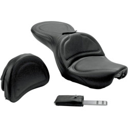PartzBiz HD DS08030132 - Saddlemen Explorer 2 เบาะนั่งไม่มีพนักพิงคนขับ Harley Dyna Glide FXD 04-05 | 804-04-0301