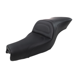 PartzBiz HD DS08040311 - Saddlemen Explorer Black Seat W/O พนักพิง 4 Harley 04-20 XL W/4.5 Gal ถัง | 807-03-029