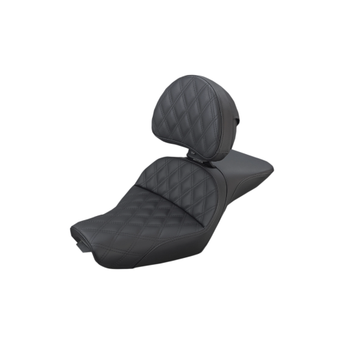 PartzBiz HD: 4403735-Saddlemen Explorer Lattice Stitch Seat 4 Harley 04-20 XL W/4.5 Gal ถัง | 807-03-030LS