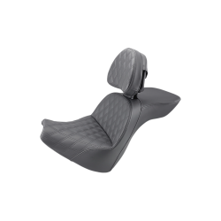 PartzBiz HD DS08021299 - Saddlemen Explorer LS Touring Harley Seat W/พนักพิงสำหรับ 18-20 FXBR/S 818-31-030LS | 818-31-030LS