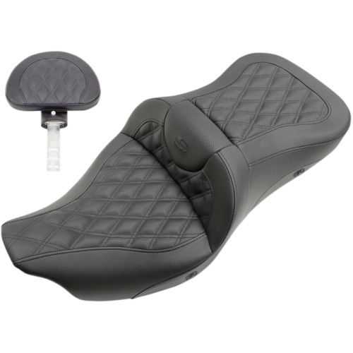 PartzBiz HD: 4403681-โซฟาเบาะนั่งถนนแบบเย็บตาข่ายแบบปรับอุณหภูมิได้ Saddlemen พร้อมพนักพิง Harley Touring 08-Up PartzBiz HD: 4403681-โซฟาเบาะนั่งถนนแบบเย็บตาข่ายแบบปรับอุณหภูมิได้ Saddlemen พร้อมพนักพิง Harley Touring 08-Up