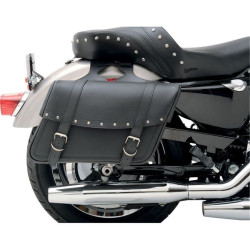 PartzBiz HD DS35010091 - Saddlemen Highwayman Riveted Slant Style Throw-Over Large 15" Univ Saddlebags | X021-03-041 PartzBiz HD DS35010091 - Saddlemen Highwayman Riveted Slant Style Throw-Over Large 15" Univ Saddlebags | X021-03-041