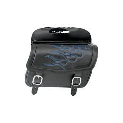 PartzBiz HD DS35010772 - Saddlemen Highwayman Tatto Blue Stitch Medium Universal Throwover Saddlebags | 3501-0772 PartzBiz HD DS35010772 - Saddlemen Highwayman Tatto Blue Stitch Medium Universal Throwover Saddlebags | 3501-0772