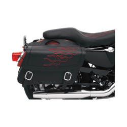 PartzBiz HD DS35010216 - Saddlemen Highwayman Tatto Red Stitch Large Universal Throwover Saddlebags | X021-05-0412 PartzBiz HD DS35010216 - Saddlemen Highwayman Tatto Red Stitch Large Universal Throwover Saddlebags | X021-05-0412