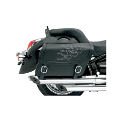 PartzBiz HD DS35010220 - Saddlemen Highwayman Tatto Silver Stitch Jumbo Universal Throwover Saddlebags | X021-05-0423 PartzBiz HD DS35010220 - Saddlemen Highwayman Tatto Silver Stitch Jumbo Universal Throwover Saddlebags | X021-05-0423