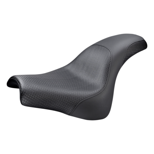 PartzBiz HD: 4403622-Saddlemen Profiler Basket Weave เบาะสีดำสำหรับ Harley 18-23 FXFB/FXFBS | 818-28-147