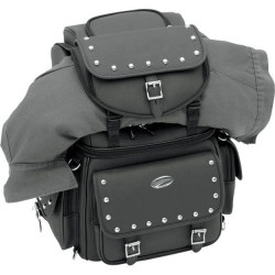 PartzBiz HD DS35150121 - Saddlemen BR3400EXS Combination Back Seat or Sissy Bar Bag Travel Luggage Harley | 3515-0121 PartzBiz HD DS35150121 - Saddlemen BR3400EXS Combination Back Seat or Sissy Bar Bag Travel Luggage Harley | 3515-0121