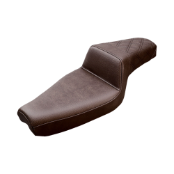 PartzBiz HD DS08040718 - Saddlemen Step-Up Rear Lattice Brown Seat 4 Harley 86-03 XL Models | 879-03-173บีอาร์