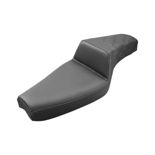 PartzBiz HD: 4403535-Saddlemen Step-Up Rear Lattice Stitch Black Seat 4 Harley 04-20 XL W/4.5 Gal ถัง | 807-03-173