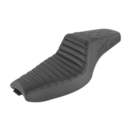 PartzBiz HD: 4403540-Saddlemen Step-Up Tuck-N-Roll & Lattice Black Seat 4 Harley 04-20 XL W/4.5 ถัง | 807-03-176