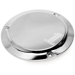 PartzBiz HD TR482249 - San Diego Customs P-DC004CHR Chrome Logo Derby Cover 99-17 Harley Twin Cam