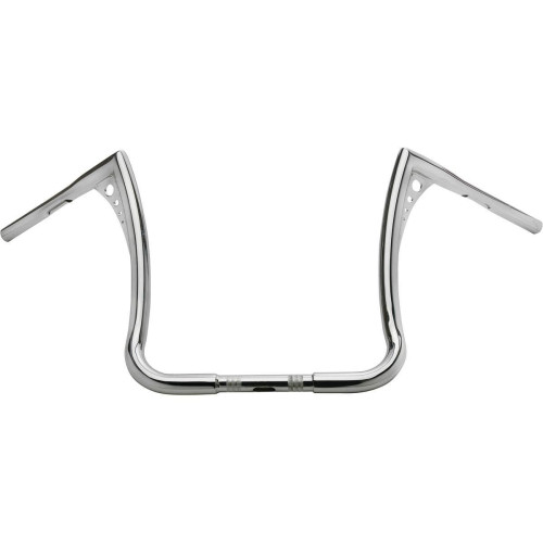 PartzBiz HD: 4403491-Santee 15" Chrome Handlebars Ape Hangers For Harley-Davidson Bagger Bars Flh Flht - 697043