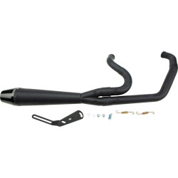 PartzBiz HD WP930-01203 - Sawicki 2 into 1 13" Black Full Length Pipe Black Tip Exhaust Harley Softail 18-Up