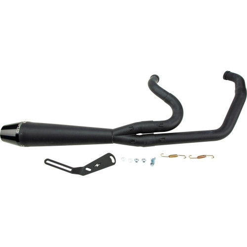 PartzBiz HD: 4403499-Sawicki 2 into 1 13" Black Full Length Pipe Black Tip Exhaust Harley Softail 18-Up PartzBiz HD: 4403499-Sawicki 2 into 1 13" Black Full Length Pipe Black Tip Exhaust Harley Softail 18-Up