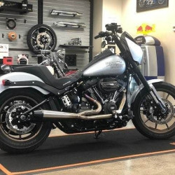 PartzBiz HD WP930-01202 - Sawicki 2 into 1 13" Raw Full Lenght Pipe Black Tip Exhaust System Harley Dyna FXD 91-17