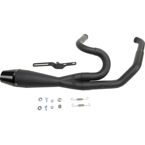 PartzBiz HD: 4403505-Sawicki 2 into 1 Black Shorty Cannon Pipe Black Tip Exhaust Harley Touring 17-Up PartzBiz HD: 4403505-Sawicki 2 into 1 Black Shorty Cannon Pipe Black Tip Exhaust Harley Touring 17-Up