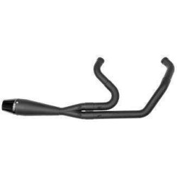 PartzBiz HD WP930-01237 - Sawicki 2 into 1 Black Shorty Length Exhaust Black Tip Harley M8 Softail 18-Up