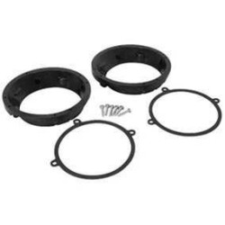 PartzBiz HD SAHD675B - Scosche SAHD675B 6.5" Fairing Speaker Adapter Harley Touring w/ Fairing 96-13 electra street road glide davidson best for DDIN radio install easy bolt on