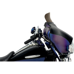 PartzBiz HD DS23500173 - Memphis Shades 5 ” สปอยเลอร์ Smoke Batwing Windshield สำหรับ Harley FLH/T 96-13 | MEP8571