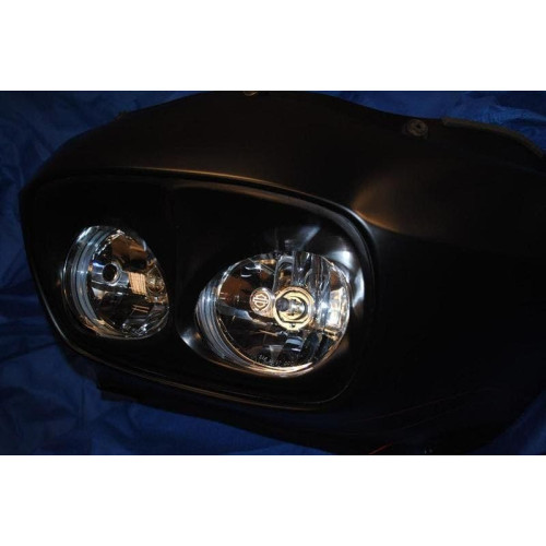 PartzBiz HD: 4403189-Sinister Industries Pissed Off Headlight Bezel สำหรับรุ่น Harley Road Glide | เอสไอ-057