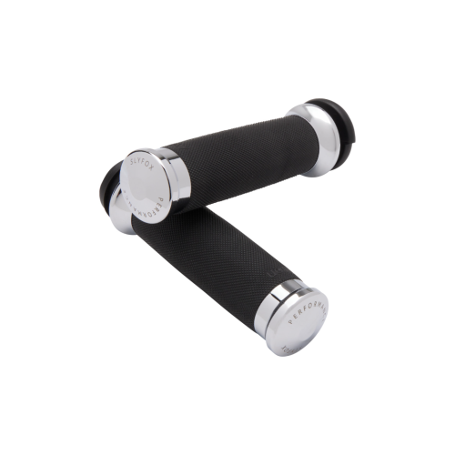 PartzBiz HD: 4403173-Slyfox Custom Contour Chrome Grips 4 Harley 08-23 คันเร่งแบบลวด | CC-85-CH-FL-ฟ็อกซ์
