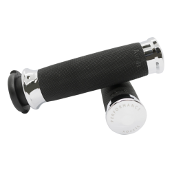 PartzBiz HD DS06303083 - Slyfox Custom Contour Chrome Grips 4 Harley 99-17 Throttle By Wire | CC-85-CH-ฟ็อกซ์ PartzBiz HD DS06303083 - Slyfox Custom Contour Chrome Grips 4 Harley 99-17 Throttle By Wire | CC-85-CH-ฟ็อกซ์