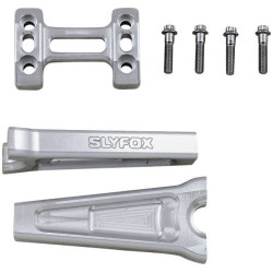 PartzBiz HD DS06021156C - Slyfox Raw Aluminium ไรเซอร์ 6 ”-10 ” สำหรับแฮนด์ 1 ” แฮนด์แบบดึงกลับ 6 ” Harley & Custom