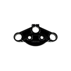 PartzBiz HD DS04080380 - Slyfox SF1000-2 แคลมป์ด้านบน Triple Tree Top Anodized สีดำ Harley FLH/T 14-Up