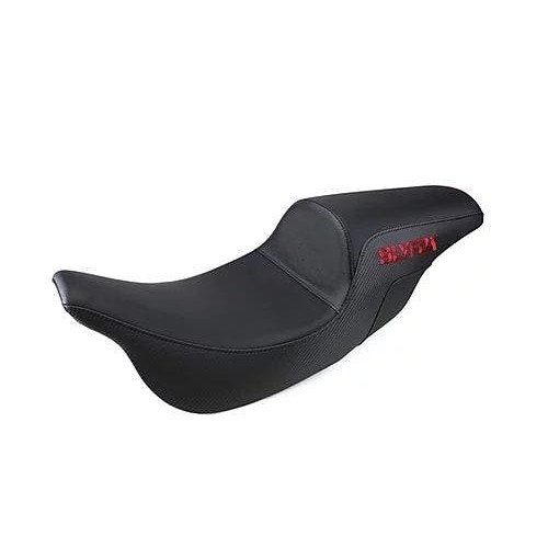 PartzBiz HD: 4403143-SlyFox SF80807BU สีดำสีแดง Lattice เย็บ Saddlehyde Step-Up Seat Harley FLH/T 08-Up PartzBiz HD: 4403143-SlyFox SF80807BU สีดำสีแดง Lattice เย็บ Saddlehyde Step-Up Seat Harley FLH/T 08-Up