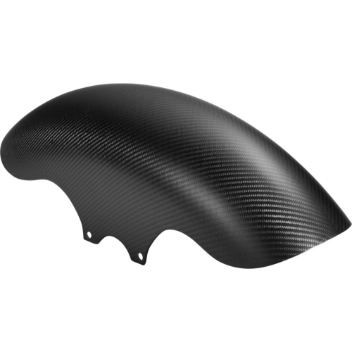 PartzBiz HD: 4403147-Slyfox SLY-002 บังโคลนหน้าคาร์บอนไฟเบอร์สีดำด้าน 19 ” Harley FLH/T 14-Up
