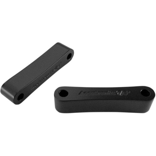 PartzBiz HD: 4403099-Accutronix 49mm Black Smooth 5/8" Thick Fender Spacer 14-18 Harley FLH/T -TFS49SF5/8B