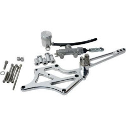 PartzBiz HD DS16230541 - Speed Merchant SM Raw Anodized Cruiser Footpegs สำหรับรุ่น Harley | HDSP-22