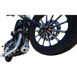 PartzBiz HD DS05060833 - Speed Merchant SM Brushed Aluminum Frame Skid Plates for Harley Sportster 04-15 | SM-SSP-1