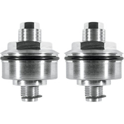 PartzBiz HD DS04040278 - Speed Merchant SM ตัวปรับพรีโหลดเครื่องจักร 49 มม. ฝาครอบโช้ค Harley FXD FXD V-Rod | SM49A-2