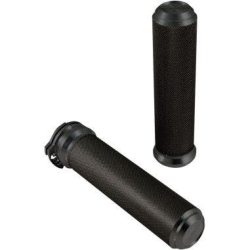 PartzBiz HD: 4403058-ปลอกแฮนด์อะลูมิเนียม Speed Merchant สีดำสำหรับแฮนด์ 1” Harley Cable Throttle | SM-AG100B