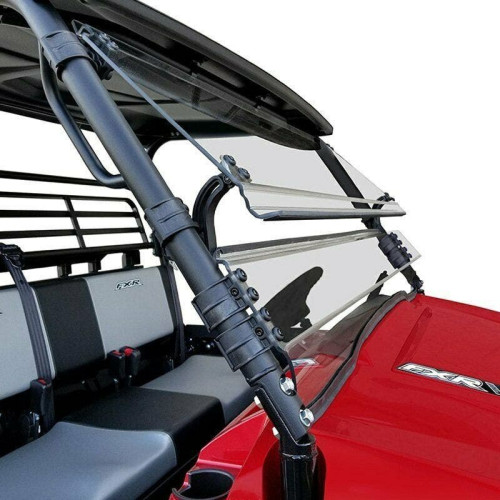 PartzBiz HD: 4403066-Spike MULEFXRWS2000 D-2 Lexan Full Tilting Windshield Kit Kawasaki Mule Pro-FXR utv ทดแทนการอัพเกรดหน้าจอลมเคียงข้างกัน Custom หลังการขาย 63-1606