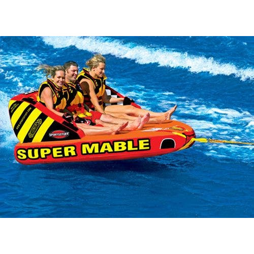 PartzBiz HD: 4403038-SportsStuff Towable Super Mable 3 Rider Person Inflatable Tow Tube 53-2223 | 53-2223